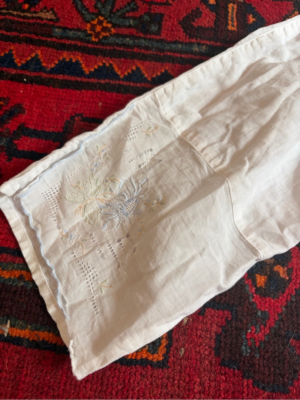 Vintage 100% Cotton Embroidered Blouse - Picture 15 of 16